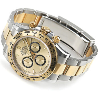 Rolex Cosmograph Daytona 2-tone 18k Yellow Gold/904l Steel Ref.126503 Gold Dial Stick Markers 40mm Cal.4131 Swiss Replica Super Clone New 2024 Model