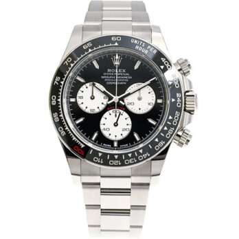 Rolex Cosmograph Daytona Le Mans 18k White Gold Panda Black Dial 40mm Ref:126529ln Cal.4132 Swiss Replica Super Clone New 2024 Model