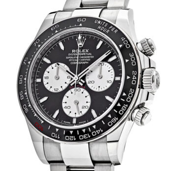 Rolex Cosmograph Daytona Le Mans 18k White Gold Panda Black Dial 40mm Ref:126529ln Cal.4132 Swiss Replica Super Clone New 2024 Model