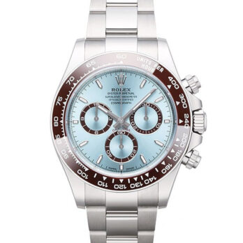 Rolex Cosmograph Daytona Platinum Ref.126506 Ice Blue Dial Stick Markers 40mm Cal.4131 Swiss Replica Super Clone New 2024 Model