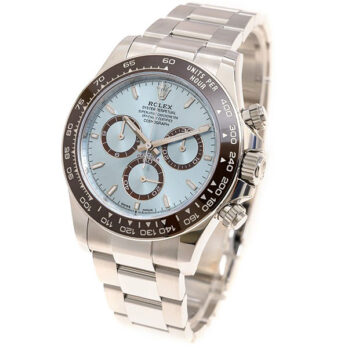 Rolex Cosmograph Daytona Platinum Ref.126506 Ice Blue Dial Stick Markers 40mm Cal.4131 Swiss Replica Super Clone New 2024 Model