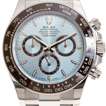 Rolex Cosmograph Daytona Platinum Ref.126506 Ice Blue Dial Stick Markers 40mm Cal.4131 Swiss Replica Super Clone New 2024 Model