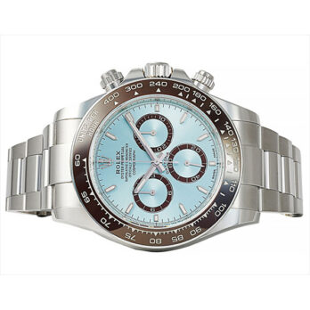 Rolex Cosmograph Daytona Platinum Ref.126506 Ice Blue Dial Stick Markers 40mm Cal.4131 Swiss Replica Super Clone New 2024 Model