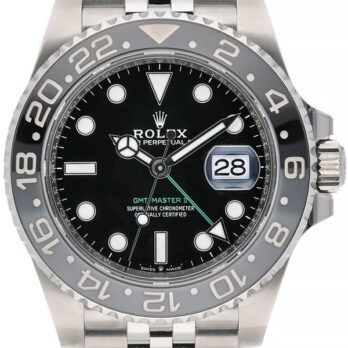 Rolex Gmt-master Ii Black/grey Ceramic Bezel 904l Steel Jubilee Bracelet 40mm 126710grnr Swiss Made Replica Super Clone