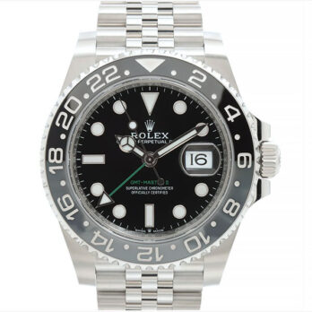 Rolex Gmt-master Ii Black/grey Ceramic Bezel 904l Steel Jubilee Bracelet 40mm 126710grnr Swiss Made Replica Super Clone