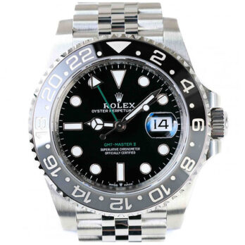 Rolex Gmt-master Ii Black/grey Ceramic Bezel 904l Steel Jubilee Bracelet 40mm 126710grnr Swiss Made Replica Super Clone