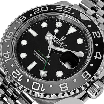 Rolex Gmt-master Ii Black/grey Ceramic Bezel 904l Steel Jubilee Bracelet 40mm 126710grnr Swiss Made Replica Super Clone