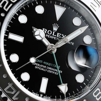 Rolex Gmt-master Ii Black/grey Ceramic Bezel 904l Steel Oyster Bracelet 40mm 126710grnr Swiss Made Replica Super Clone