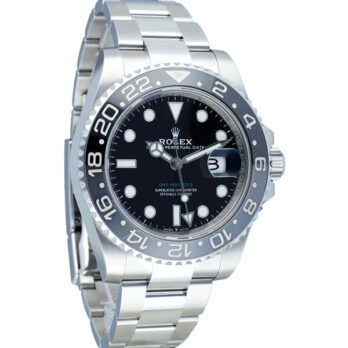 Rolex Gmt-master Ii Black/grey Ceramic Bezel 904l Steel Oyster Bracelet 40mm 126710grnr Swiss Made Replica Super Clone