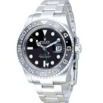 Rolex Gmt-master Ii Black/grey Ceramic Bezel 904l Steel Oyster Bracelet 40mm 126710grnr Swiss Made Replica Super Clone